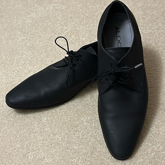 Men’s Aldo Viscomi black oxford size 12 no box but very nice condition matt - Picture 1 of 9